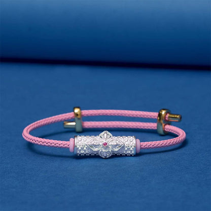 Bracelet porte-bonheur en cuivre et pierres de Bouddha, cordon rouge
