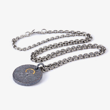 Collier pendentif en argent sterling 999 et or 999, statue de Bouddha en argent sterling 925, lotus