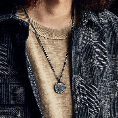 Collier pendentif en argent sterling 999 et or 999, statue de Bouddha en argent sterling 925, lotus