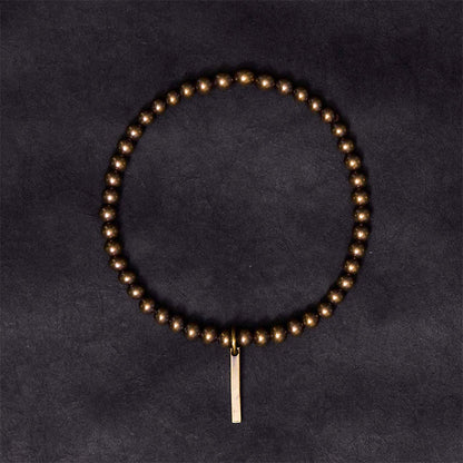 Buddha Stones Pure Copper Brass Beads Self Care Healing Bracelet