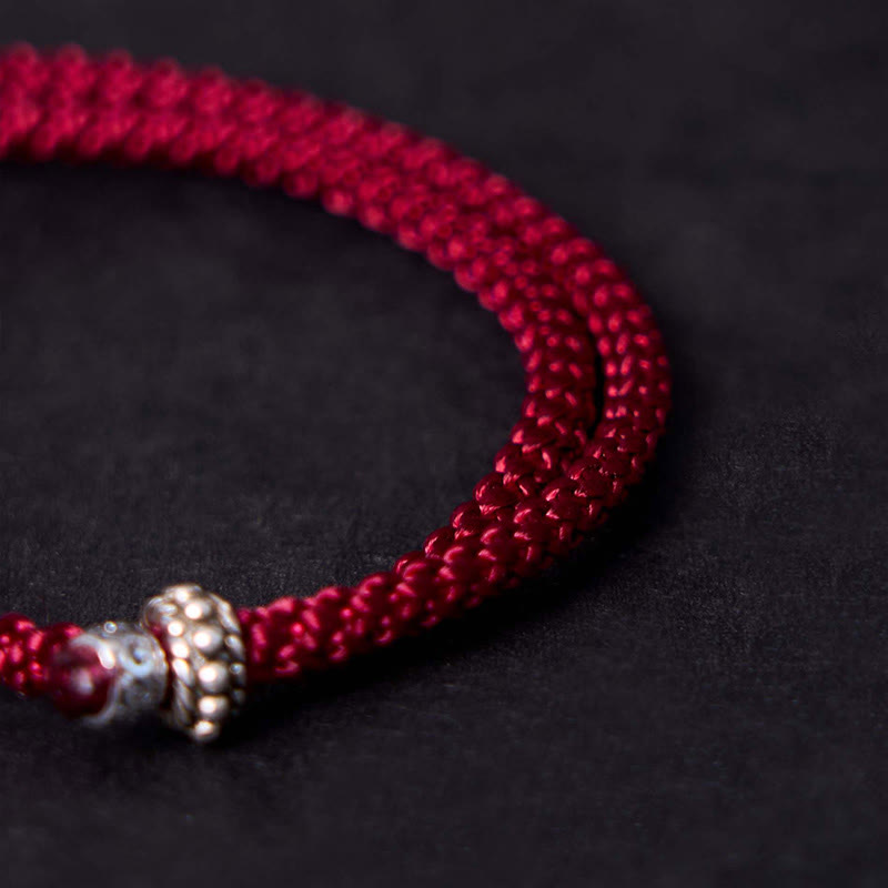 Buddha Stones 925 Sterling Silber Elefant Sicher und Wohl Amulett Charm Stärke Armband 