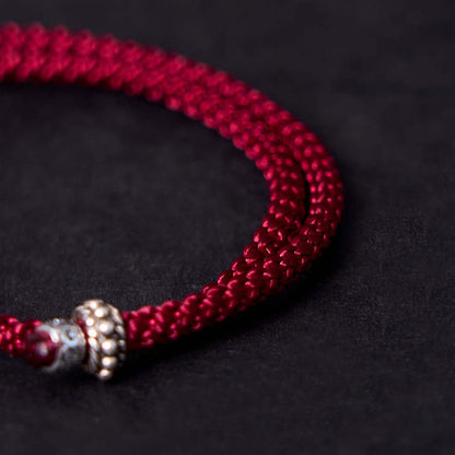 Buddha Stones 925 Sterling Silber Elefant Sicher und Wohl Amulett Charm Stärke Armband 