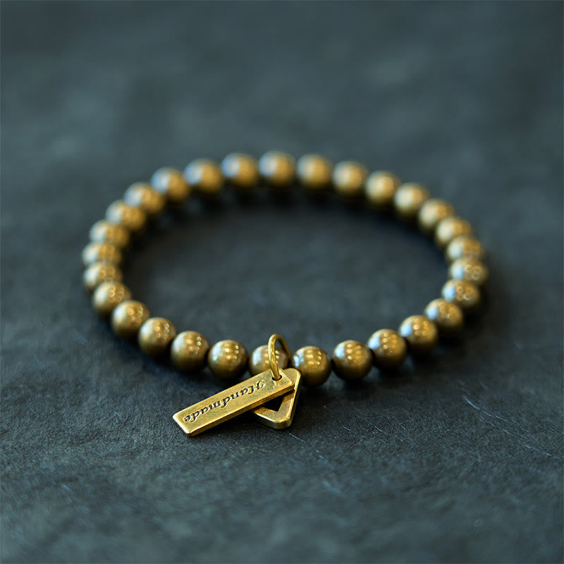 Buddha Stones Kupferperlen Balance Armband 