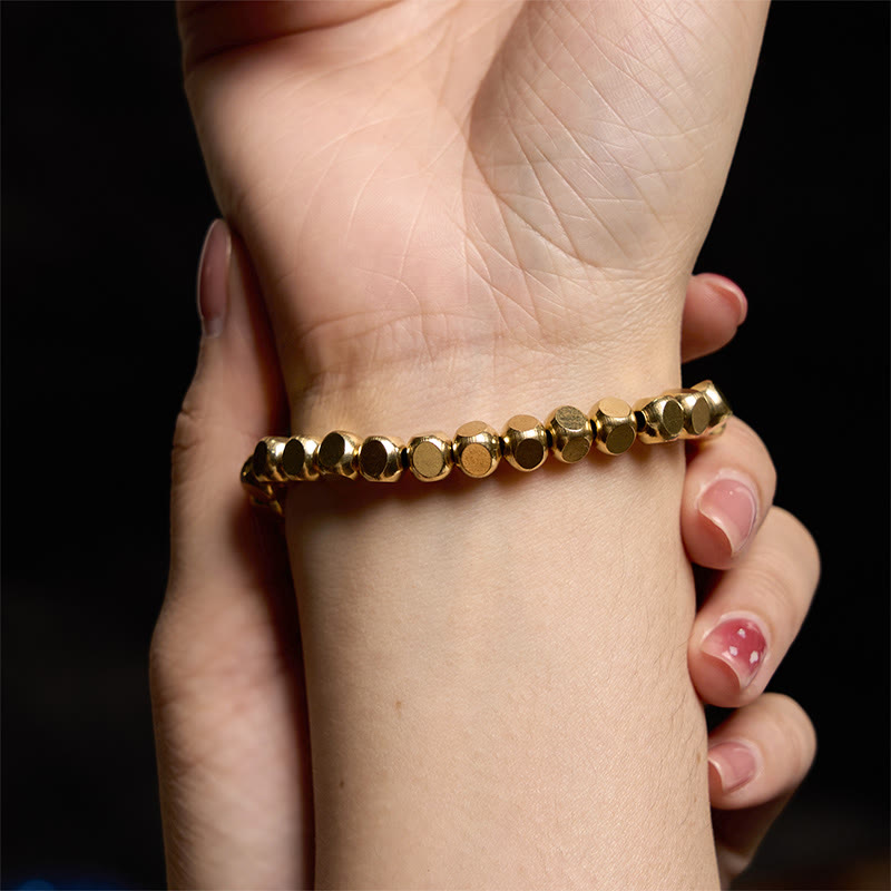 Buddha Stones Kupfer Glücksbringer Heilung Armband 