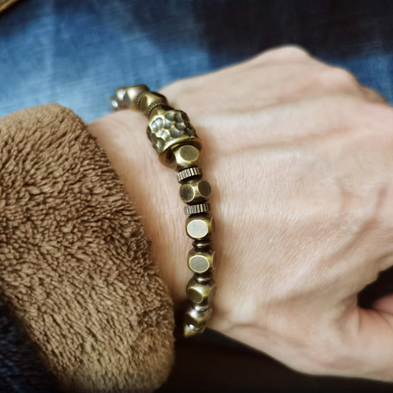 Buddha Stones Kupfer Meteoritenmuster Balance Armband 