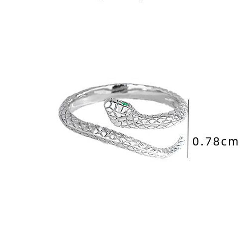 Bague de protection ajustable en argent sterling 925 avec pierres de Bouddha, année du serpent 