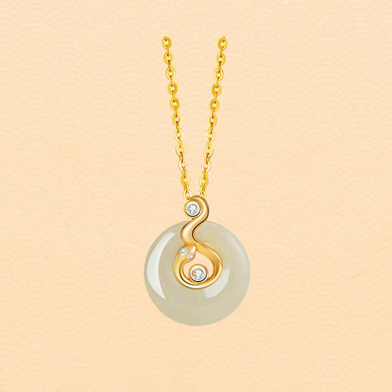 Buddha Stones Chinese Zodiac Hetian Jade 925 Sterling Silver Abundance Necklace Pendant