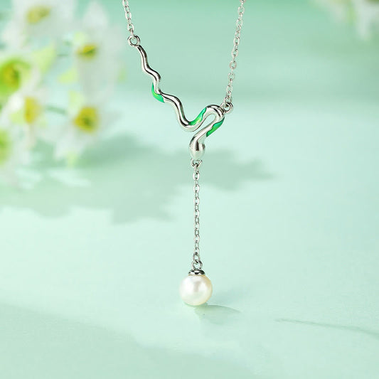 Collier pendentif de guérison en argent sterling 925 avec perles de Bouddha et pierres de Bouddha, année du serpent 