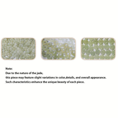 Buddha Stones 925 Sterling Silver Natural Hetian Jade Osmanthus Flowers Peace Buckle Zircon Luck Bracelet Necklace Pendant