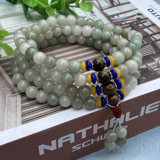 Bouddha pierres 108 perles Mala naturel Shetai jade chance prospérité Bracelet 