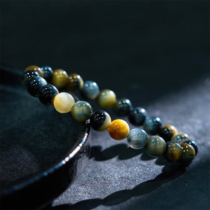 Buddha Stone Various Tiger Eye Confidence Bracelet