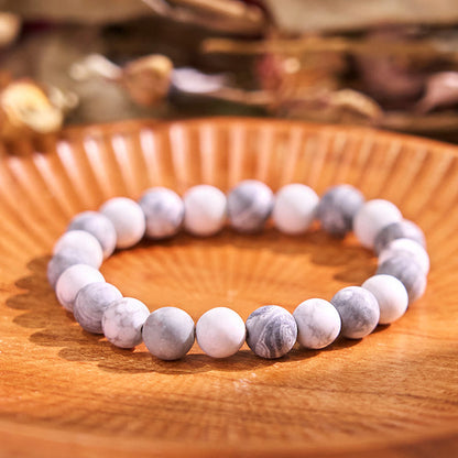 Buddha Stone Various Crystals Malachite Lazurite Hemimorphite Calmness Bracelet