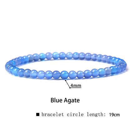 Buddha Stones 4mm Various Stone Crystal Mini Beads Healing Bracelet