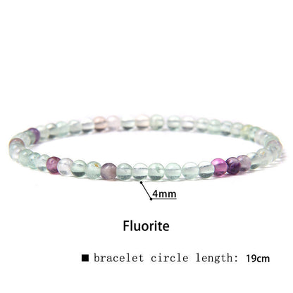 Buddha Stones 4mm Various Stone Crystal Mini Beads Healing Bracelet