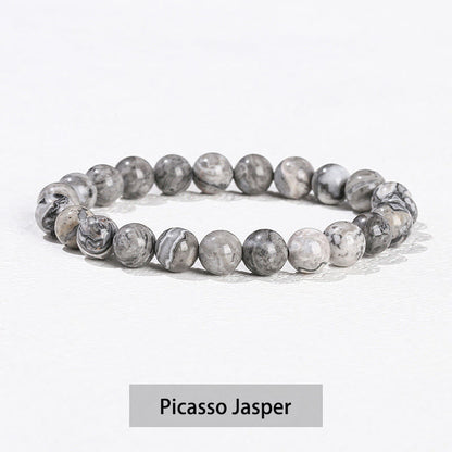 Buddha Stones Various Crystal Stone Amethyst Green Aventurine Rose Quartz Healing Bracelet