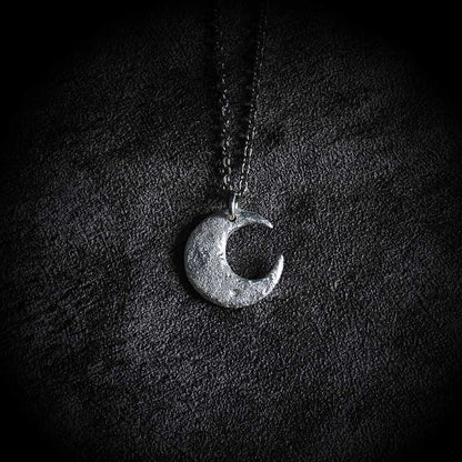 Collier pendentif en argent sterling 999 avec pierres de Bouddha et équilibre lunaire