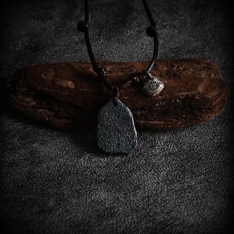 Buddha Stones 999 Sterling Silber 24 Karat Gold Glücksbringende Wolken Schutz Halskette Anhänger