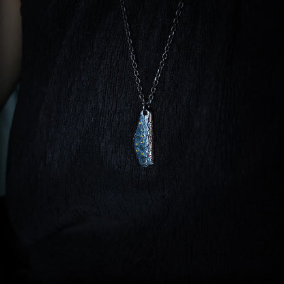 Collier pendentif en argent sterling 999 avec pierres de Bouddha et balance de la Grande Ourse