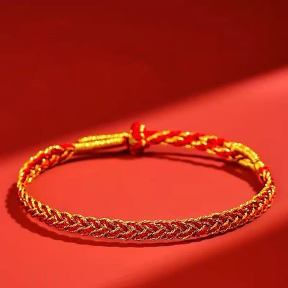 Buddha Stones Red String Yellow String Luck Bracelet