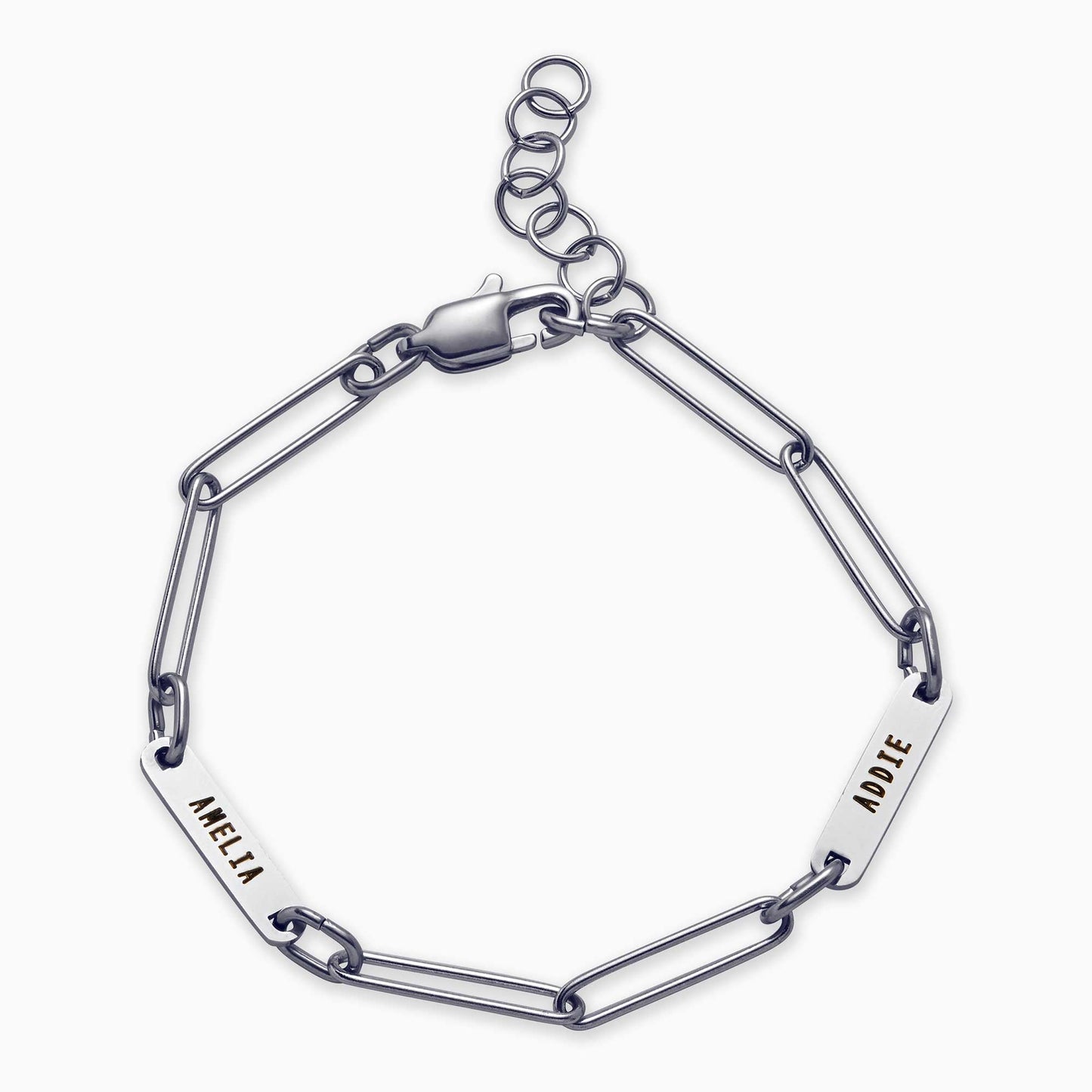 Paperclip Bracelet With Names