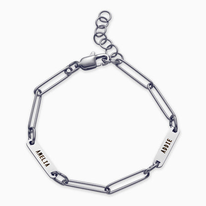 Paperclip Bracelet With Names