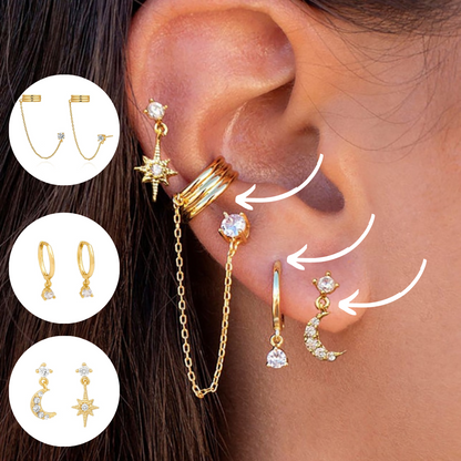 Ensemble de boucles d'oreilles bohèmes