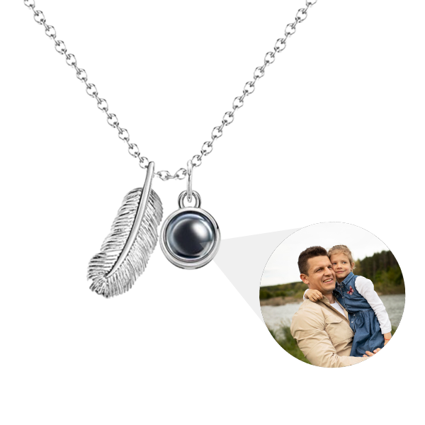 Personalisierte Feder-Fotokette