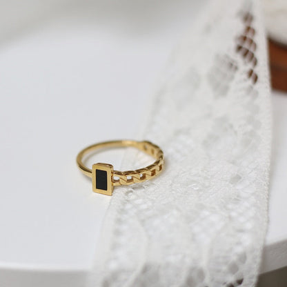Bague en onyx