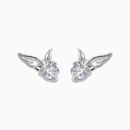 Angel Wings Silver Plated Earrings