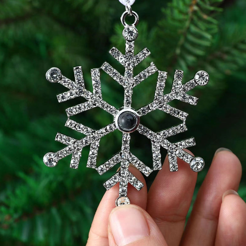 Personalisiertes Fotoornament für Weihnachten