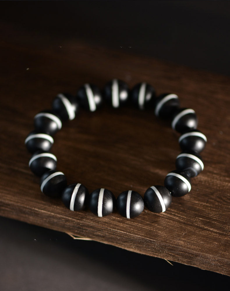Tibetan Dzi Beads Old Agate 1 Line Pharmacist Beads Amulet Bracelet Handstring High Quality