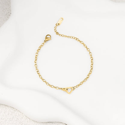 Bracelet mini cœur entrelacé