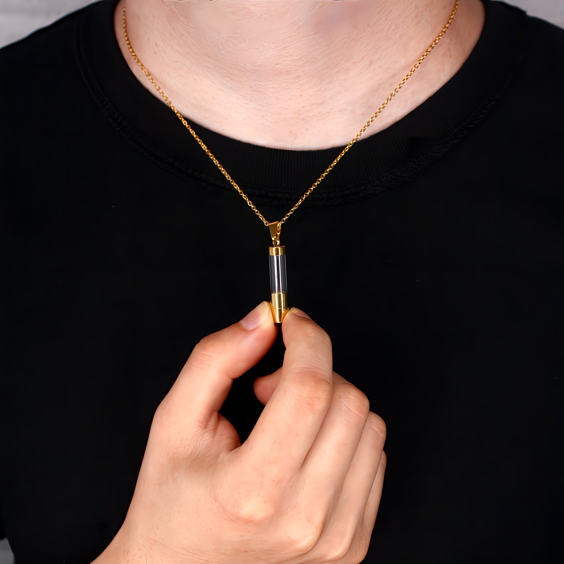 Tiny Container Projection Necklace - Wear fortune