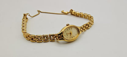 Vintage Seiko Oval Gold Uhr 