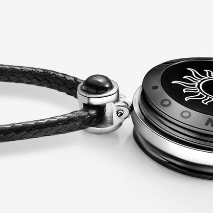 Ensemble de colliers Sun&amp;Moon Touch avec agate naturelle pour deux personnes