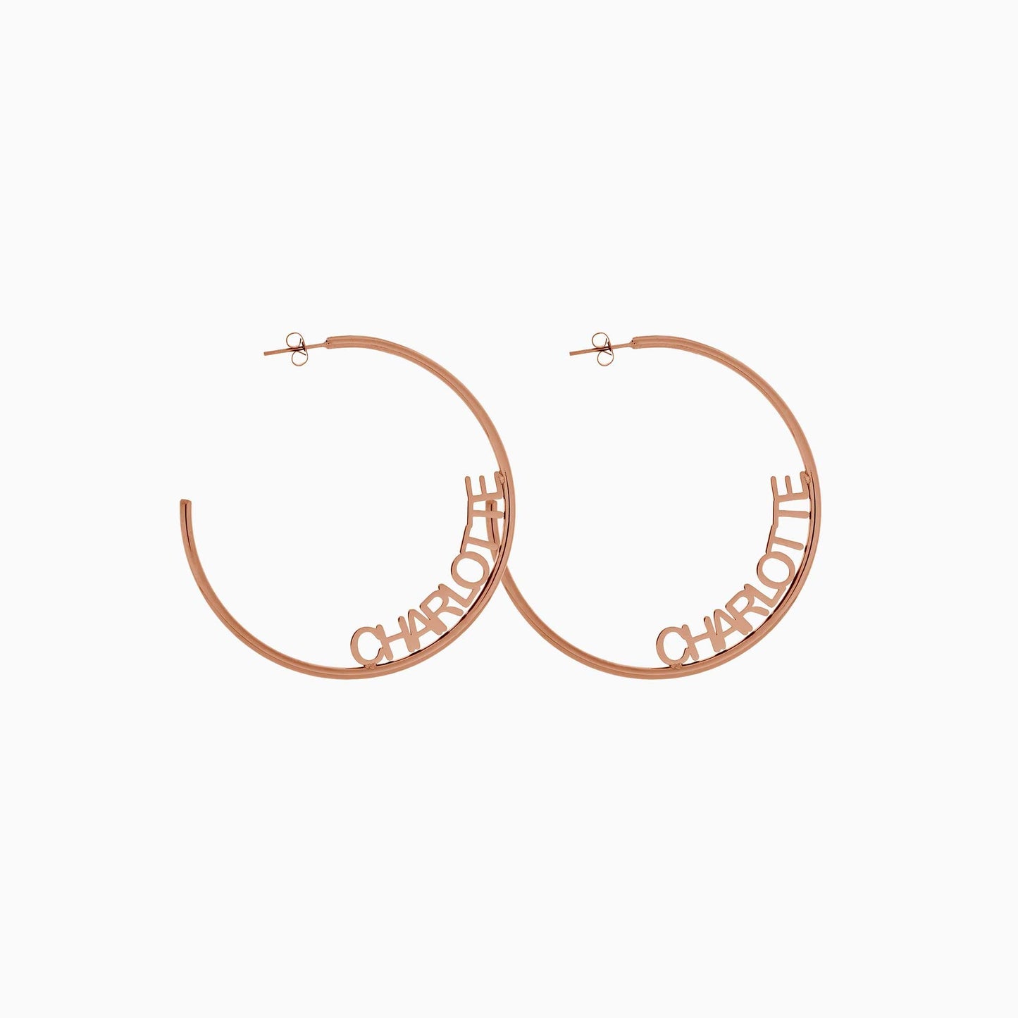Personalized Name Hoop Earrings