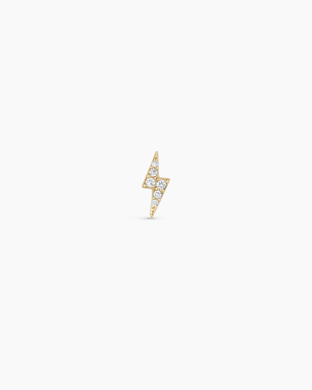 Einzelner Ohrstecker mit Diamantblitz