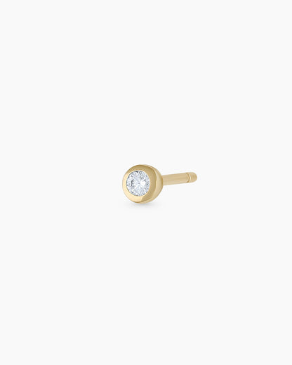 Clou d'oreille simple diamant classique