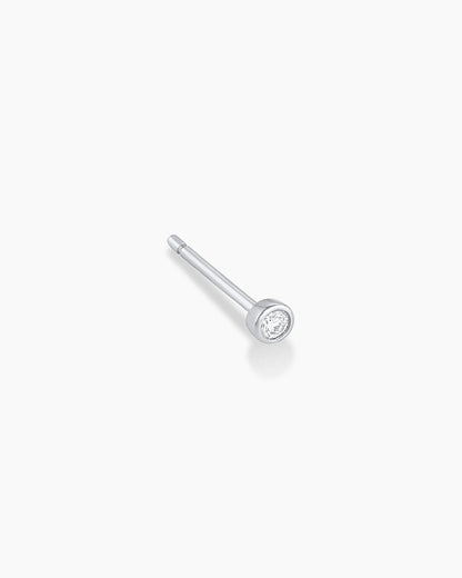 Clou d'oreille simple diamant classique