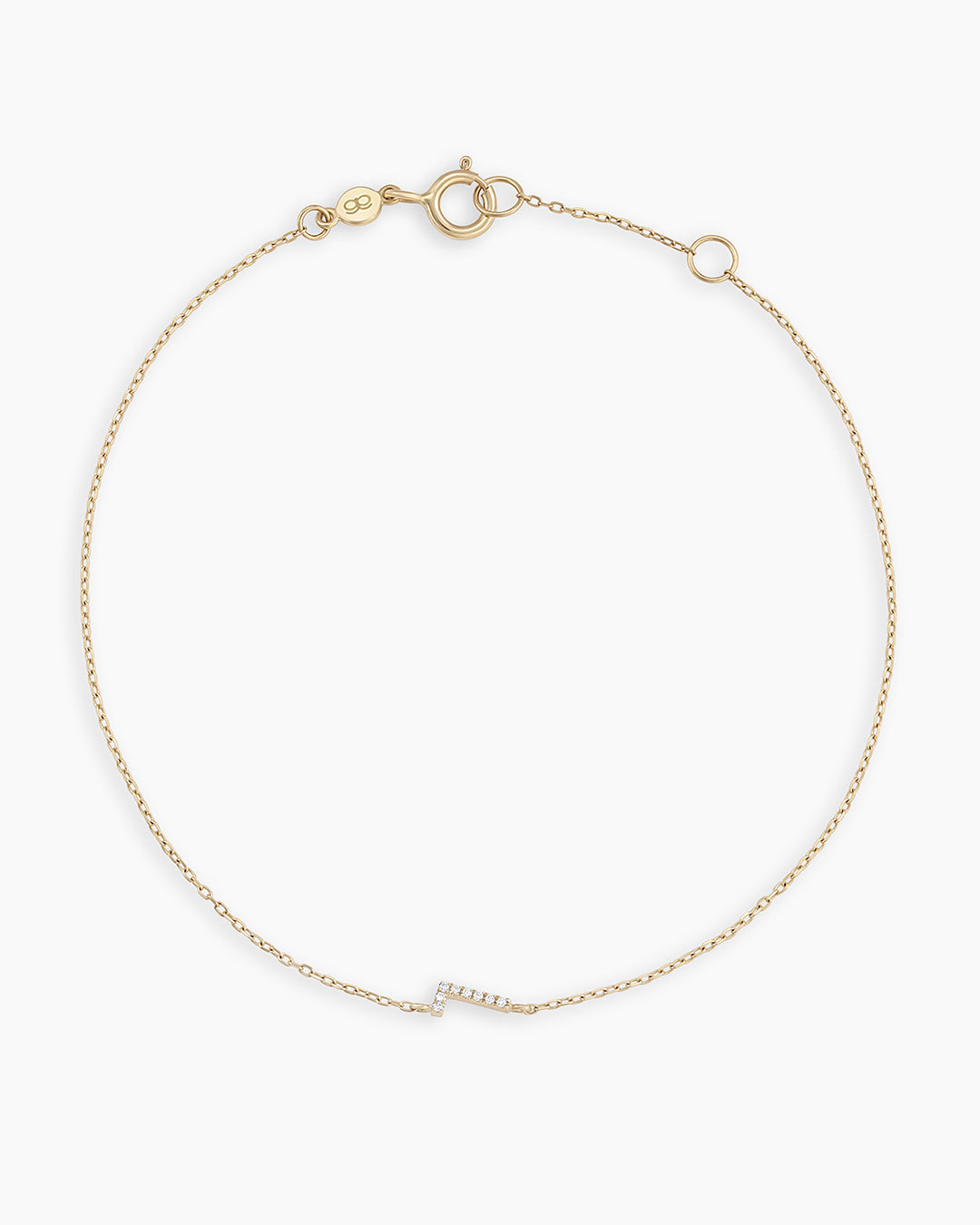 Diamond Pavé Alphabet Bracelet