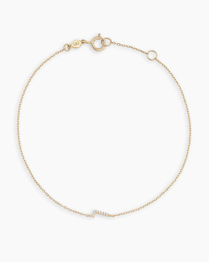 Diamond Pavé Alphabet Bracelet