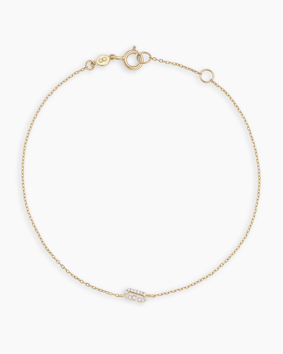 Diamond Pavé Alphabet Bracelet
