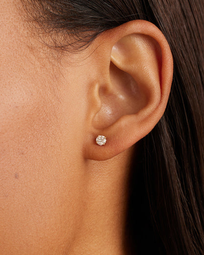 Clou simple solitaire en diamant
