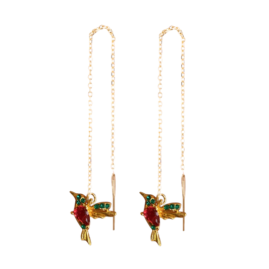 Hummingbird Drop Earrings