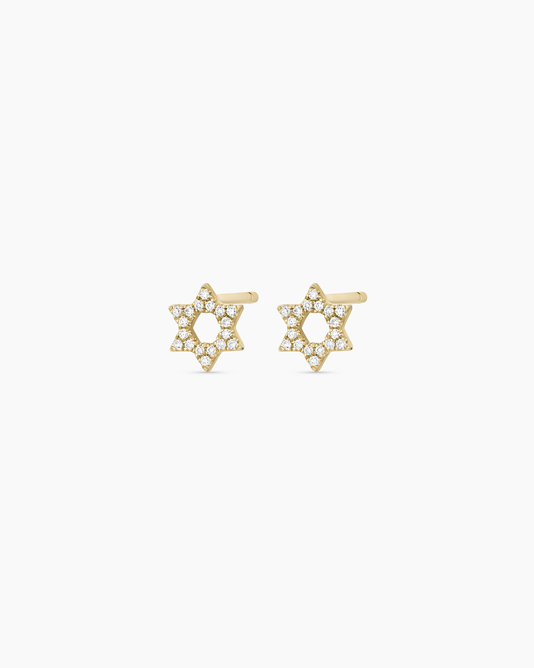 Diamant-Ohrstecker mit Davidstern