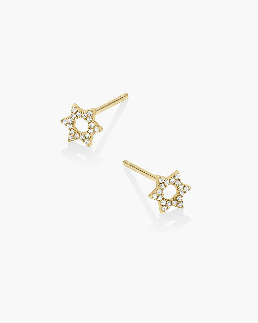 Diamant-Ohrstecker mit Davidstern
