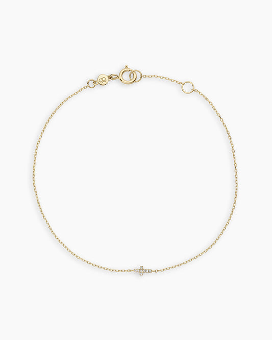 Diamond Cross Bracelet