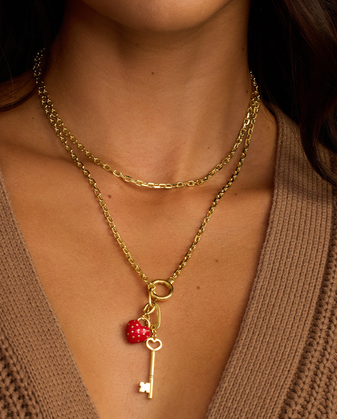 Collier Asher Mini Clé de mon cœur