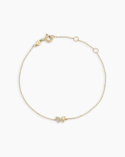 Diamond Bond Butterfly Bracelet