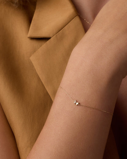 Diamond Bond Butterfly Bracelet